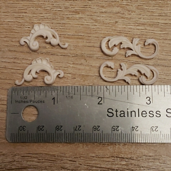 5 Sets Baked polymer trims for crafting - Picture 2 of 4